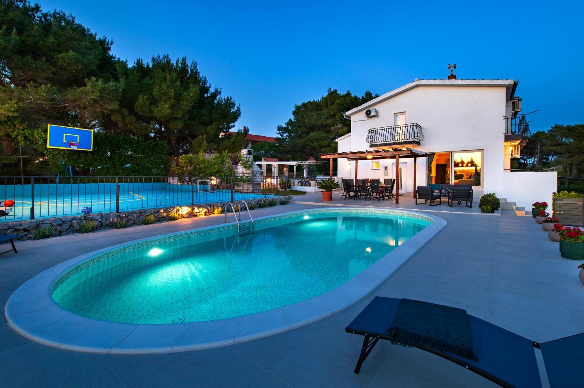 Villa Plenca - Heated Pool ! Sibenik Ngoại thất bức ảnh